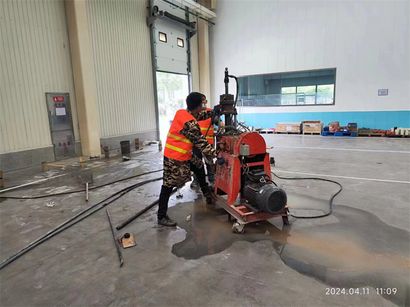 左云厂房地面下沉塌陷注浆加固施工